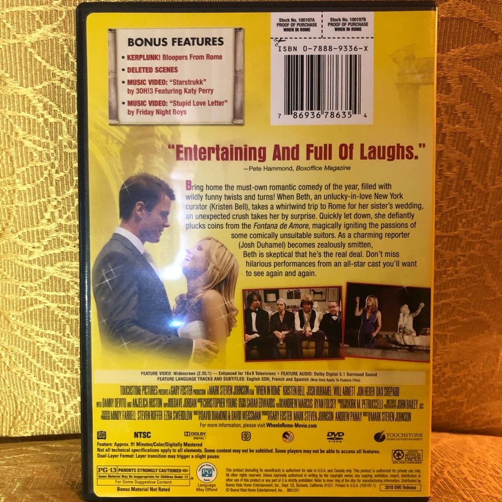 When In Rome DVD - Picture 2 of 2